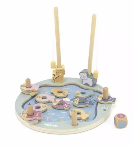 PolarB, Wauva, Kalastuspeli, multicolor - Puuhalelut taaperoille - 44080 - 1