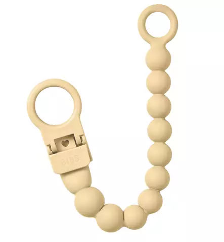BIBS Tuttinauha Beaded pale butter wauva - Tutit ja tuttinauhat - 9502310 - 1