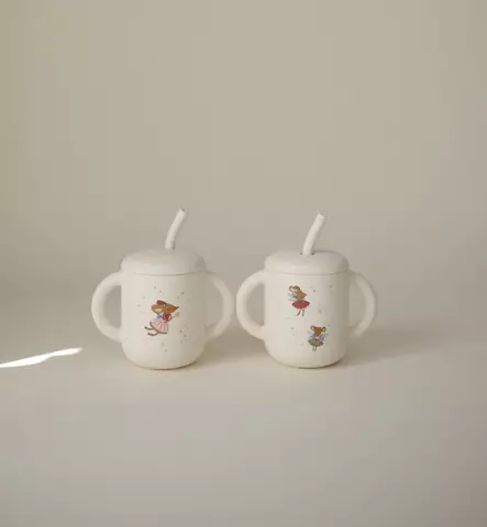 mushie silikoninen pillimuki fairy mice keiju hiiri wauva - Lasten mukit, nokkamukit ja pillimukit - 102170 - 1