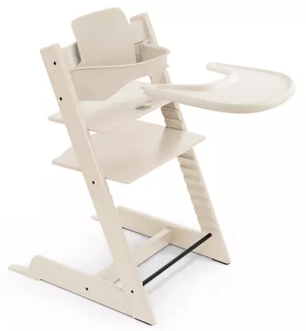 Stokke Tripp Trapp Syöttötuoli Starttipaketti vanilla white wauva - Syöttötuolit - 697200 - 1