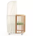 Stokke Sleepi Mini V3 Muotolakana pinnasänkyyn sage green wauva - Liinavaatteet ja suojat pinnasänkyyn - 683010 - 7