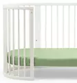 Stokke Sleepi V3 Muotolakana Pinnasänkyyn sage green wauva - Liinavaatteet ja suojat pinnasänkyyn - 683310 - 1