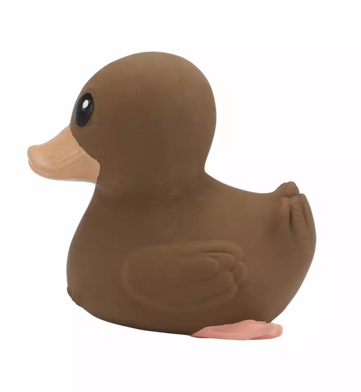 Hevea_Kawan_Mini_kylpylelu_ankka_luonnonkumi_chocolatte_wauva - Kylpylelut - 553660 - 1