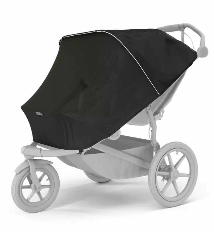 Thule Urban Glide 3 hy=C3=B6nteissuoja aurinkosuoja tuplarattaaseen wa=
uva - Sadesuojat ja hyönteissuojat - 20110770 - 1