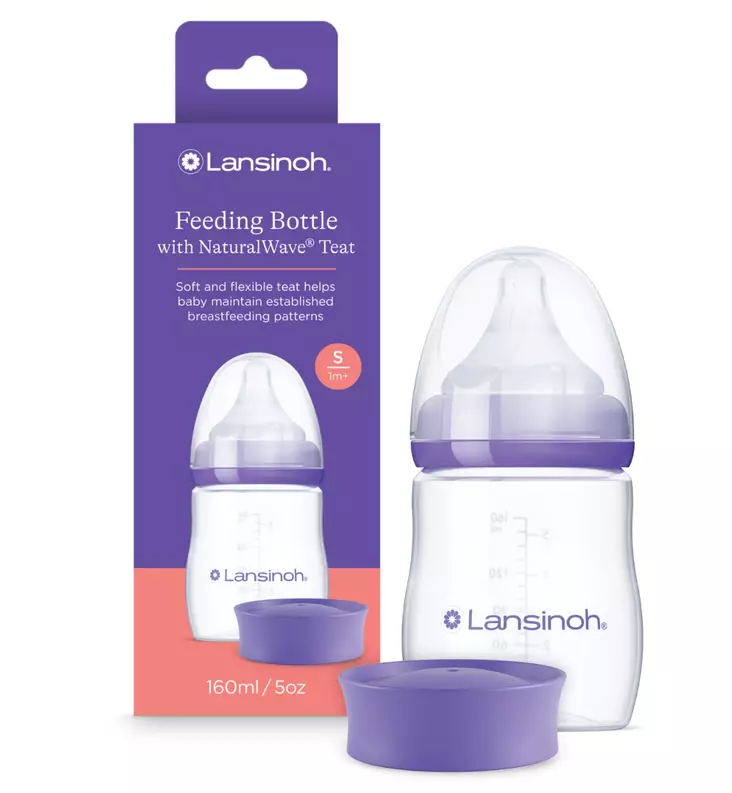 Lansinoh Tuttipullo 160ml + tuttipää 1+ wauva - Tuttipullot ja tuttipäät - LAN75420 - 1