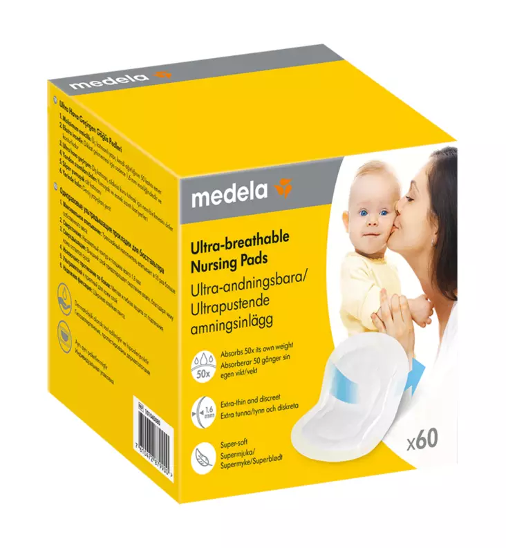 MedelaLiivinsuojaNursingPadsBreathable60kplWauvaTampereHelsinki - Rintapumput ja tarvikkeet - 101045880 - 1
