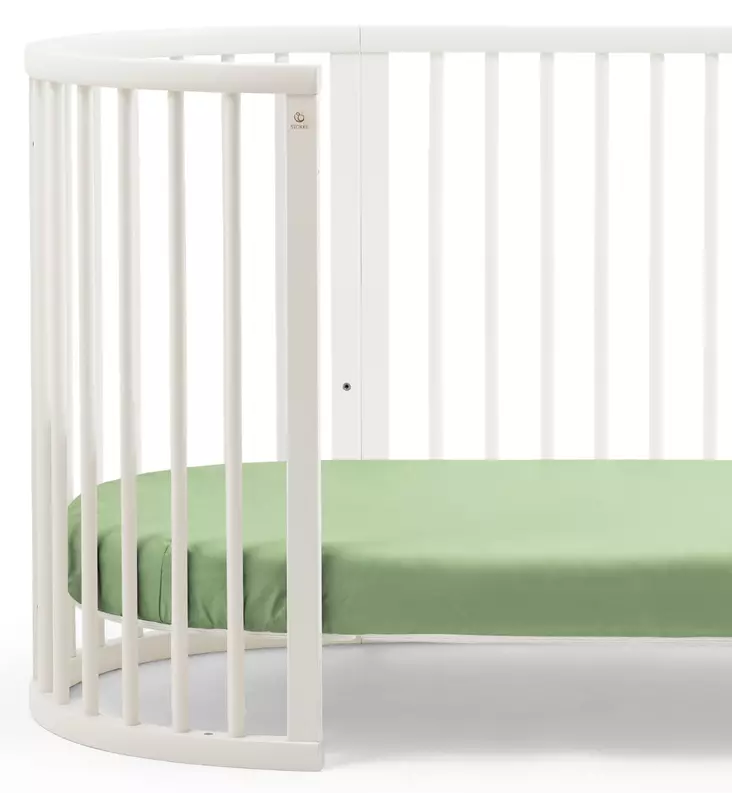 Stokke Sleepi V3 Muotolakana Pinnasänkyyn sage green wauva - Liinavaatteet ja suojat pinnasänkyyn - 683310 - 1