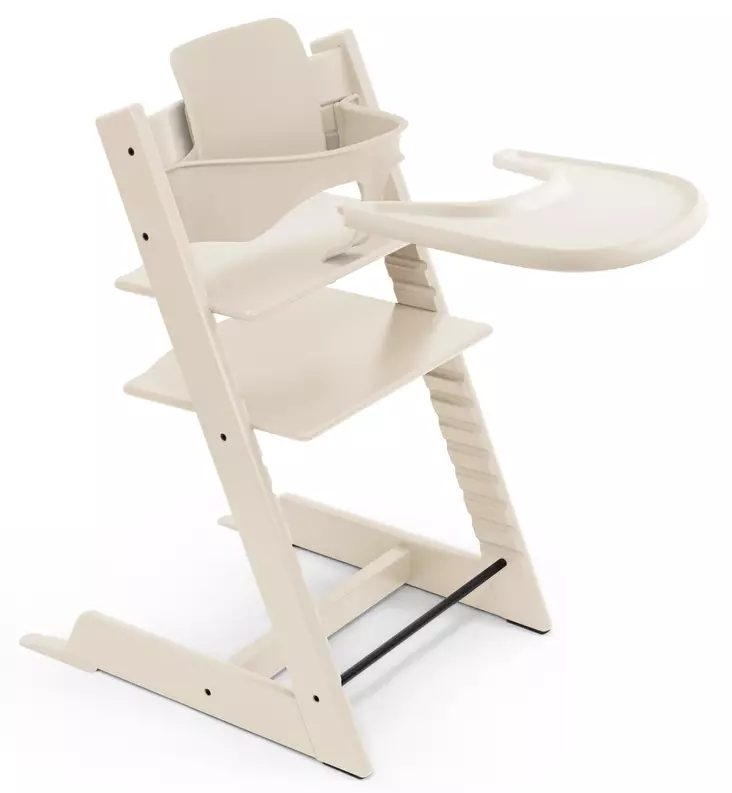 Stokke Tripp Trapp Syöttötuoli Starttipaketti vanilla white wauva - Syöttötuolit - 697200 - 1