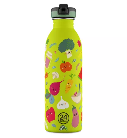 24 Bottles Juomapullo 500 ml veggie friends wauva - Lasten mukit, nokkamukit ja pillimukit - 2101 - 1