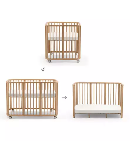 Stokke Nighti Jatkopalat Mini Pinnasänkyyn natural wauva - Pinnasängyt ja kehdot - 717901 - 2