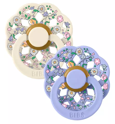 Bibs Boheme Liberty Luonnonkumitutti 2-pack ivory hush wauva - Tutit ja tuttinauhat - 23035101 - 2