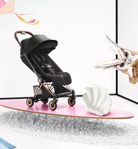Cybex Coya Style Matkarattaat / Kaupunkirattaat rose gold coconut brown wauva - Matkarattaat - 526001631 - 2