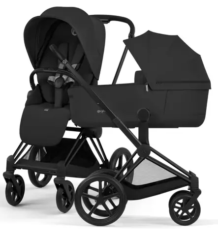 Cybex Priam comfort Lastenvaunut matt black sepia black wauva - Yhdistelmävaunut - 526000011 - 1