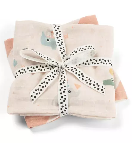 Done by Deer Harso 65x65 cm, 2-pack celebration powder wauva - Harsot ja kuolalaput - 3063101 - 2