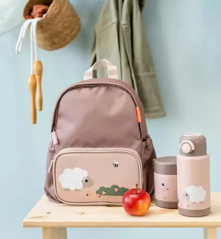 Done by Deer Metallinen Termospullo 340 mll tiny farm powder wauva - Lasten mukit, nokkamukit ja pillimukit - 1051711 - 2