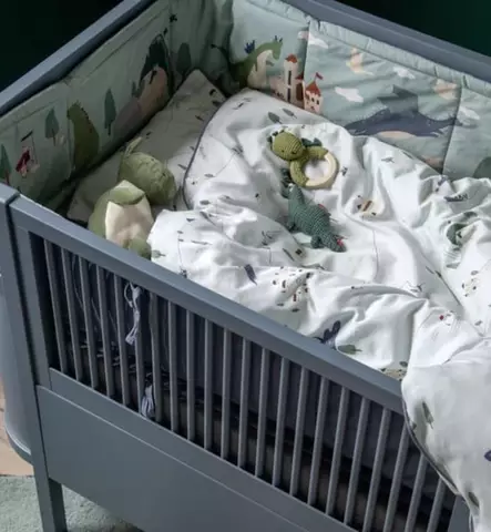 Sebra_pinnasänky_forest_blue_jatkettava_wauva - Pinnasängyt ja kehdot - 200110001 - 2