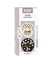 Bibs Studio Colour Luonnonkumitutti 2-pack polka dot ivory black wauva - Tutit ja tuttinauhat - 11034101 - 11