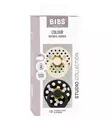 Bibs Studio Colour Luonnonkumitutti 2-pack polka dots ivory black wauva - Tutit ja tuttinauhat - 12034101 - 12