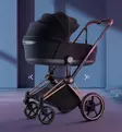 Cybex ePriam Comfort Sähköavusteiset Lastenvaunut rose gold sepia black wauva - Yhdistelmävaunut - 526000041 - 2