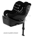Cybex Sirona G3 i-Size Turvaistuin lapselle plus moon black wauva - ISOFIX turvaistuimet - 526001321 - 10