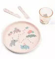 Done by Deer foodie lasten ruokailusetti celebration powder wauva - Lasten kulhot ja lautaset - 1546101 - 1