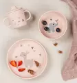 Done by Deer Lasten Ruokailusetti imukupilla celebration powder wauva - Lasten imukuppilautaset - 1593031 - 1