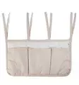 Sebra Organizer Hoitopöytään tai Pinnasänkyyn, 3 taskua morning beige wauva - Liinavaatteet ja suojat pinnasänkyyn - 801130011 - 2