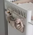 Sebra Organizer Hoitopöytään tai Pinnasänkyyn, 3 taskua morning beige wauva - Liinavaatteet ja suojat pinnasänkyyn - 801130011 - 1
