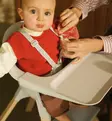 Stokke Clikk Bamboo Syöttötuoli cloud grey wauva - Syöttötuolit - 695801 - 1