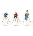 Stokke Clikk Newborn Set Syöttötuoliin vastasyntyneelle cloud grey wauva - Syöttötuolit - 702901 - 14