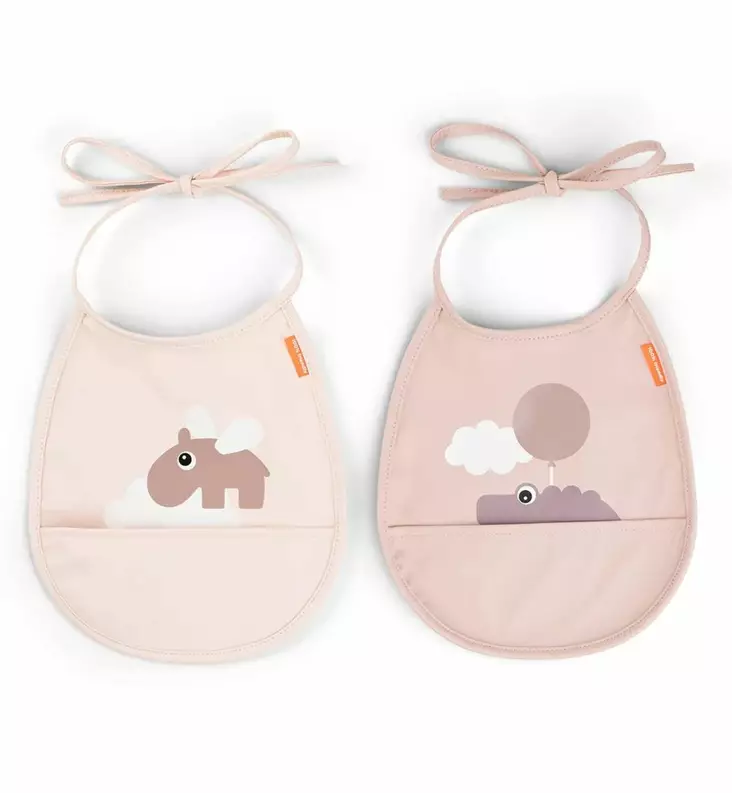 Done by Deer vauvan taskullonen ruokalappu happy clouds wauva - Ruokalaput - 1343441 - 1