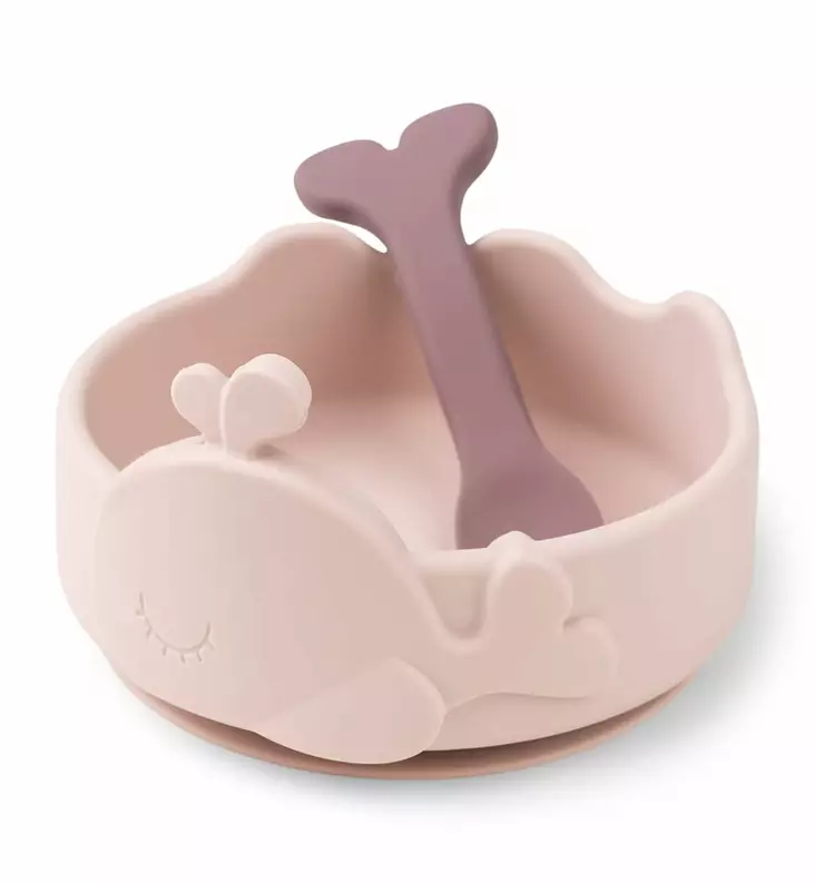 Done_by_Deer_silikoninen_kulho_vauvan_lusikka_wally_powder_wauva - Lasten imukuppilautaset - 1839231 - 1