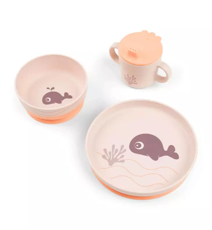 DonebyDeer_Foodie_Dinner_Set_Wally_Powder_Wauva - Lasten kulhot ja lautaset - 1593001 - 1