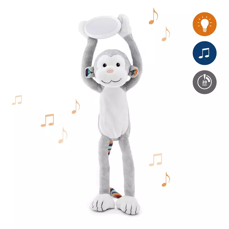 Zazu Max Apina Pehmolelu Yövalo Musiikilla - Lasten valaisimet ja yövalot - ZA-MAX-01 - 1