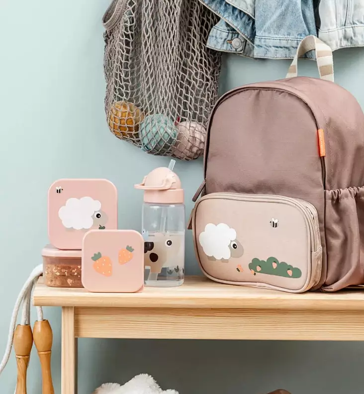 Done by Deer Lasten Pillipullo, 350 ml tiny farm powder wauva - Lasten mukit, nokkamukit ja pillimukit - 1026101 - 1