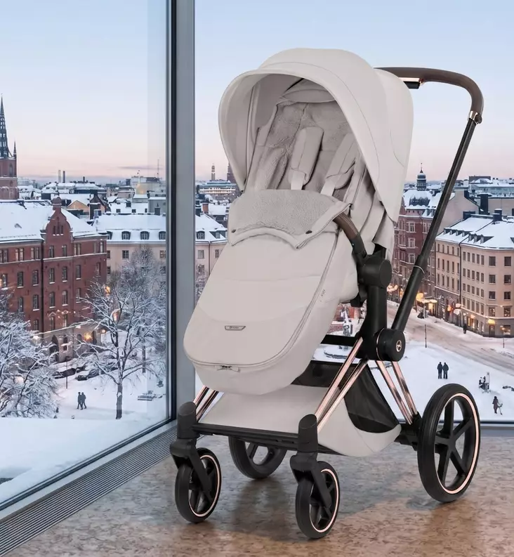 Cybex Platinum Footmuff lämpöpussi rattaaseen city grey wauva - Lämpöpussit ja jalkapeitteet - 526000511 - 1