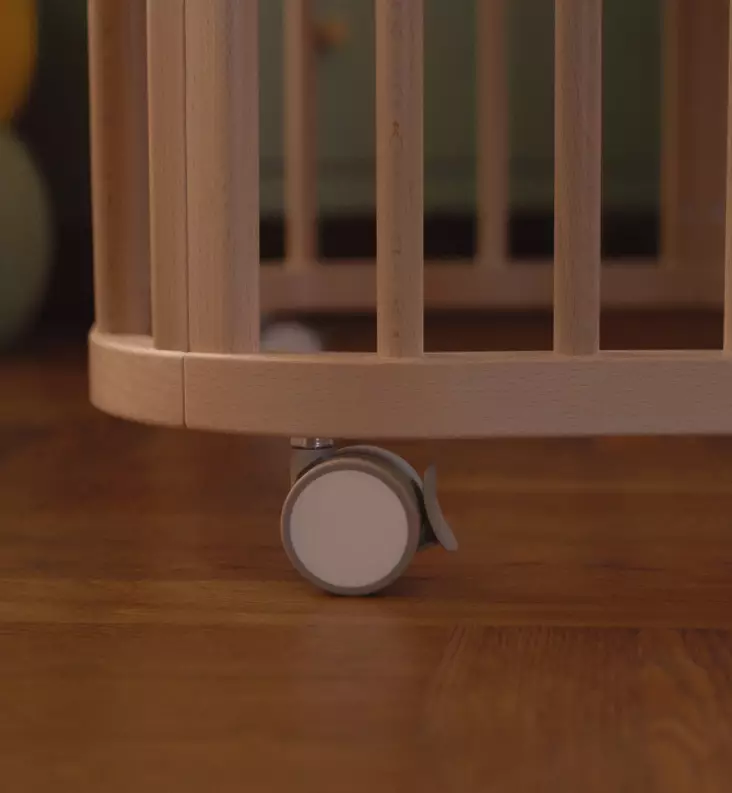 Stokke Nighti Lukittavat Pyörät Pinnasänkyyn wauva - Pinnasängyt ja kehdot - 690501 - 1