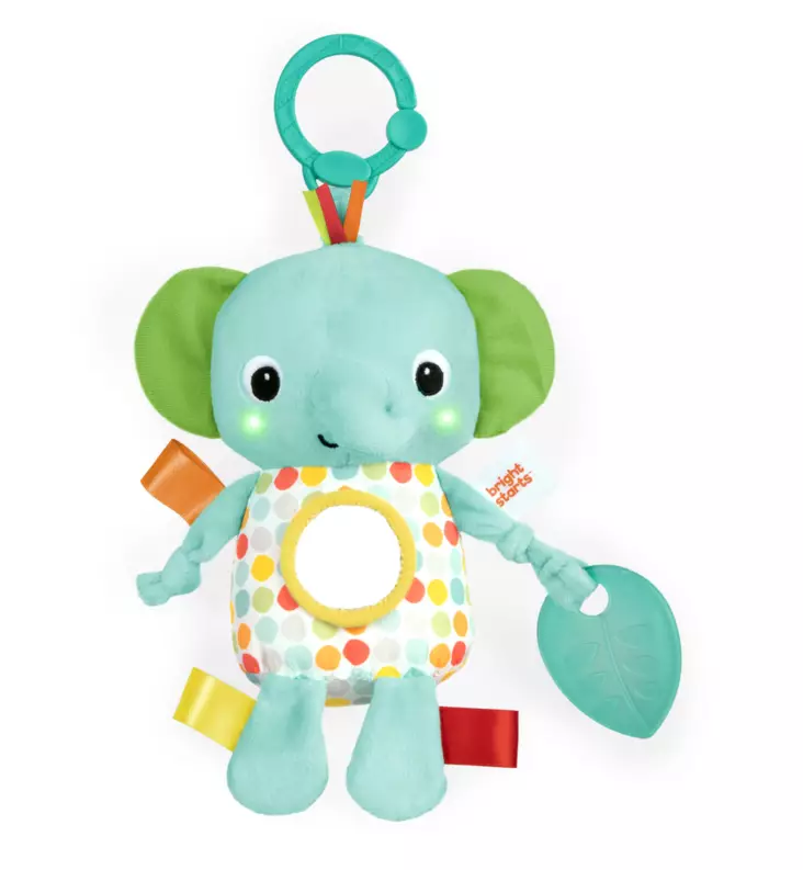 BrightStarsMusiikkileluHalausElefanttiMulticolourToyMusicalToySqueezeWauvaTampereHelsinki - Vaunu- ja aktiviteettilelut vauvoille - BS-12951 - 1