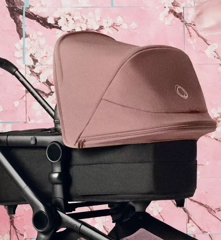 Bugaboo Fox5 Renew Kuomu vaunuun ja rattaaseen dusty pink wauva - Vaunuverhot ja aurinkovarjot rattaisiin - 100405001 - 1