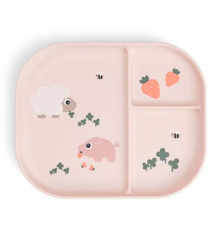 Done by Deer foodie lokerolautanen tiny farm powder wauva - Lasten kulhot ja lautaset - 1756961 - 1