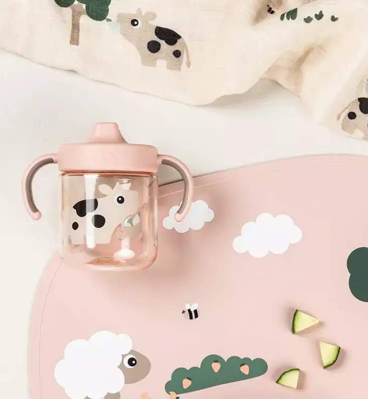 Done by Deer Lasten Nokkamuki/Harjoittelumuki Kahvoilla tiny farm powder wauva - Lasten mukit, nokkamukit ja pillimukit - 1466601 - 1