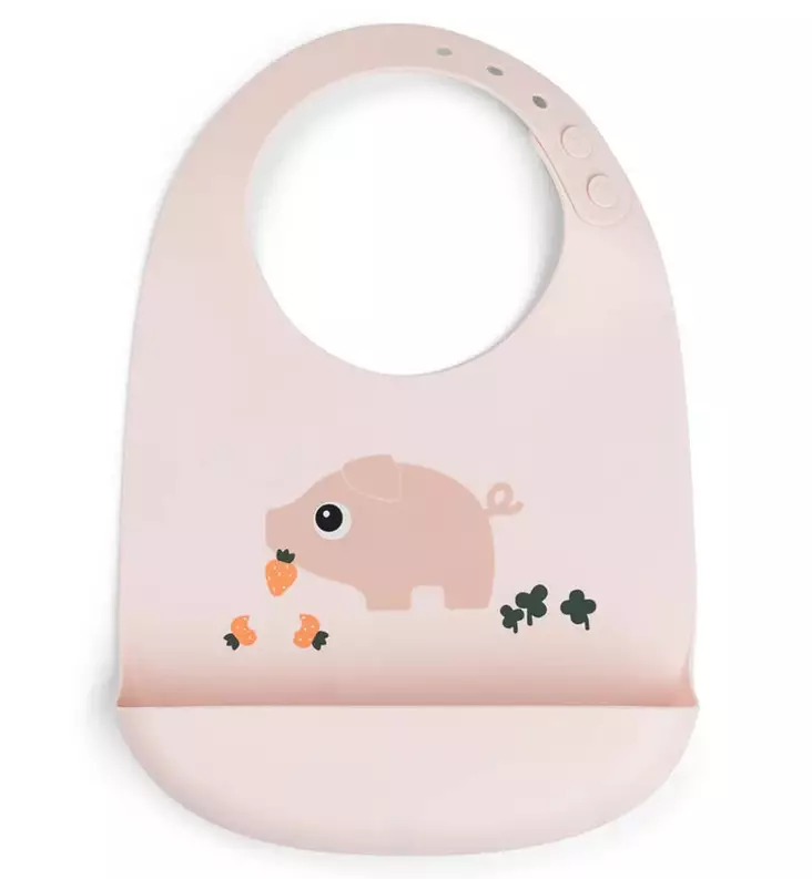 Done by Deer silikoninen ruokalappu kaukalolla pigee wauva - Ruokalaput - 1359481 - 1