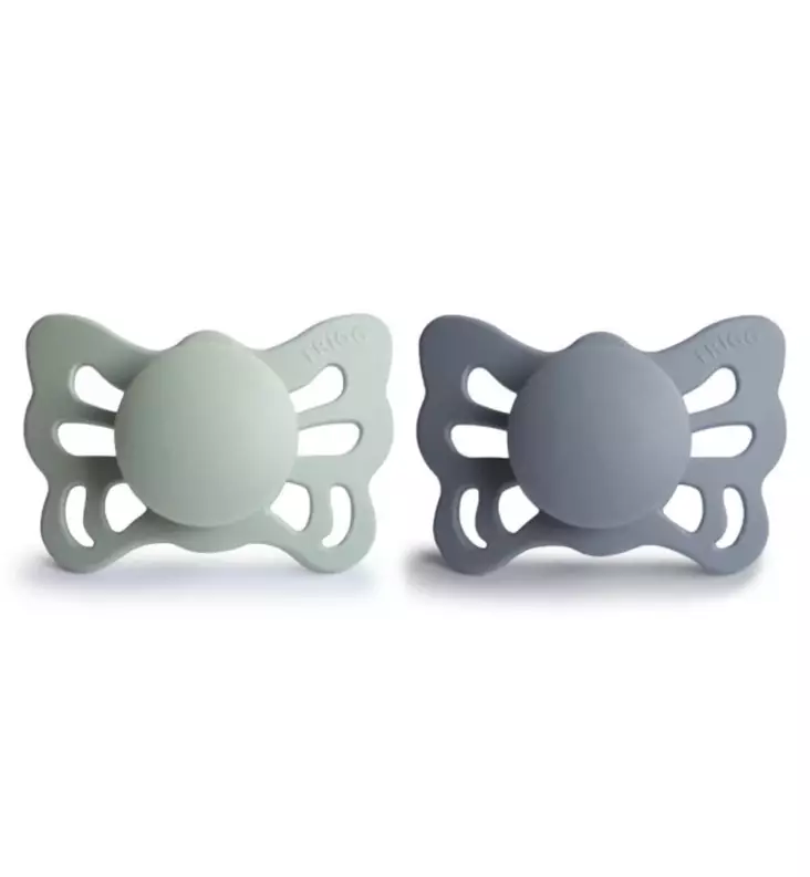 Frigg tutti Butterfly - Anatominen/silikoni, 2-pack - Tutit ja tuttinauhat - 100471 - 1