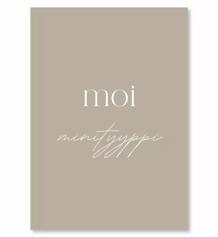 AINIA Onnittelukortti, Moi Minityyppi - Onnittelukortit - AIN-01 - 1