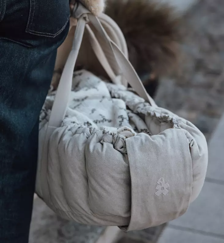 Sebra Kannettava Unipesä/Kantokassi 3-in-1 morning beige melange wauva - Unipesät, unipussit ja kapalot - 101630011 - 1