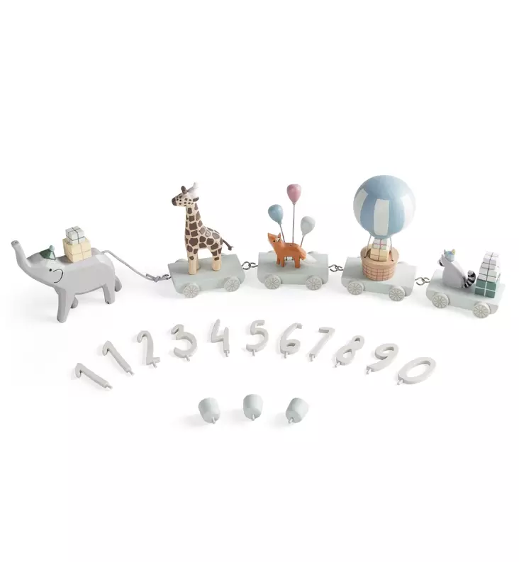 Sebra syntymäpäivä juna koriste lahja wauva - Palapelit ja palikkalelut - 802230001 - 1