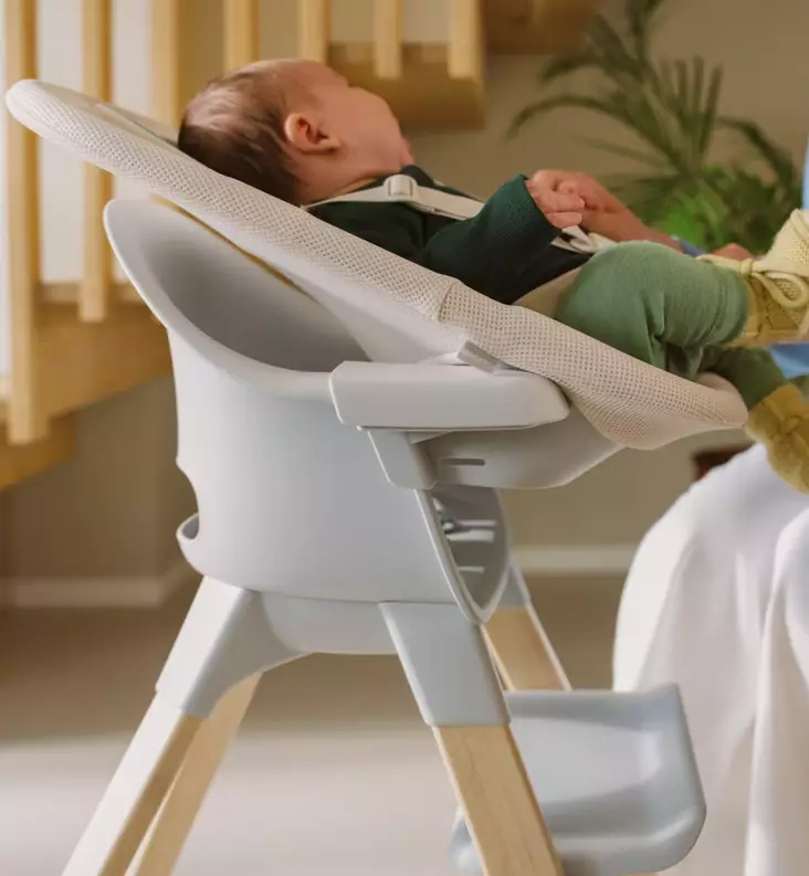Stokke Clikk Newborn Set Syöttötuoliin vastasyntyneelle cloud grey wauva - Syöttötuolit - 702901 - 1