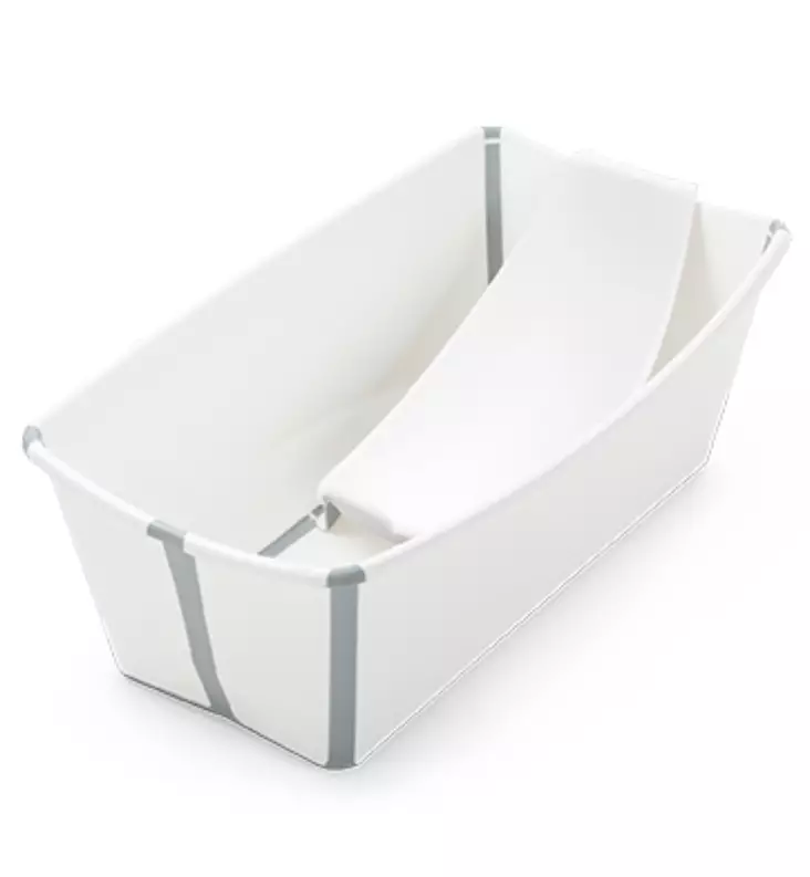 Stokke Flexi Bath Bundle Starttipaketti, Lasten kylpyamme + kylvetystuki white wauva - Vauvan kylvettäminen - 531501 - 1