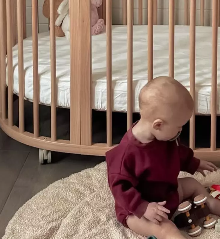 Stokke Sleepi V3 Renkaat pinnasänkyyn beige wauva - Pinnasängyt ja kehdot - 709101 - 1