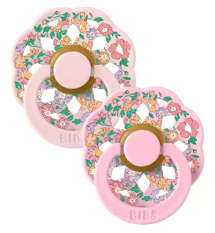 Bibs Boheme Liberty Luonnonkumitutti 2-pack blossom baby pink wauva - Tutit ja tuttinauhat - 23035102 - 2